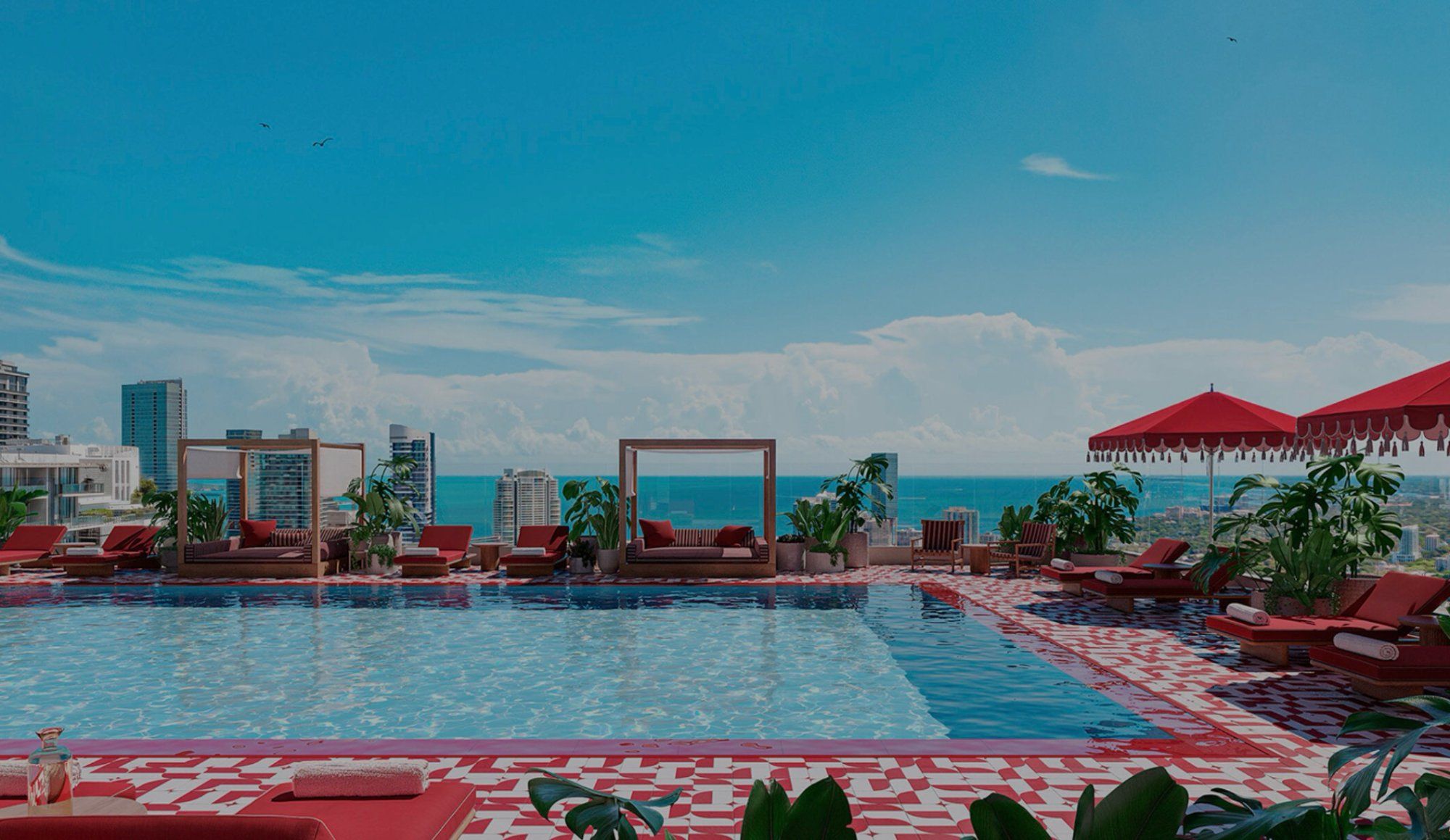 Rooftop pool The Standard Brickell