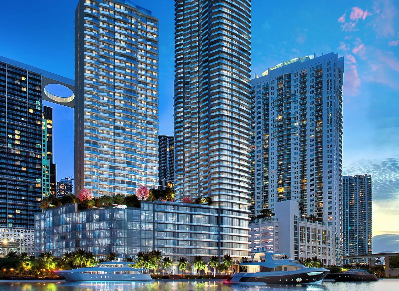 Viceroy Brickell exterior nocturno